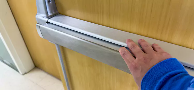Installing a Push Bar on a Door East Moline